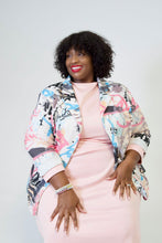 Load image into Gallery viewer, Blush Bloom Pink Long Sleeve Midi Dress