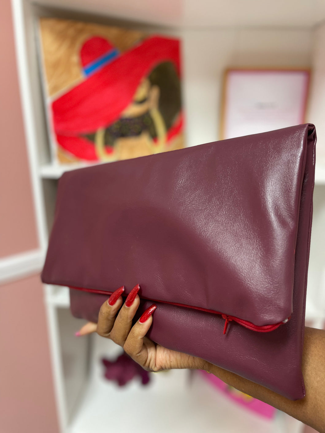 Berry Wine Clutch PreOrder Only